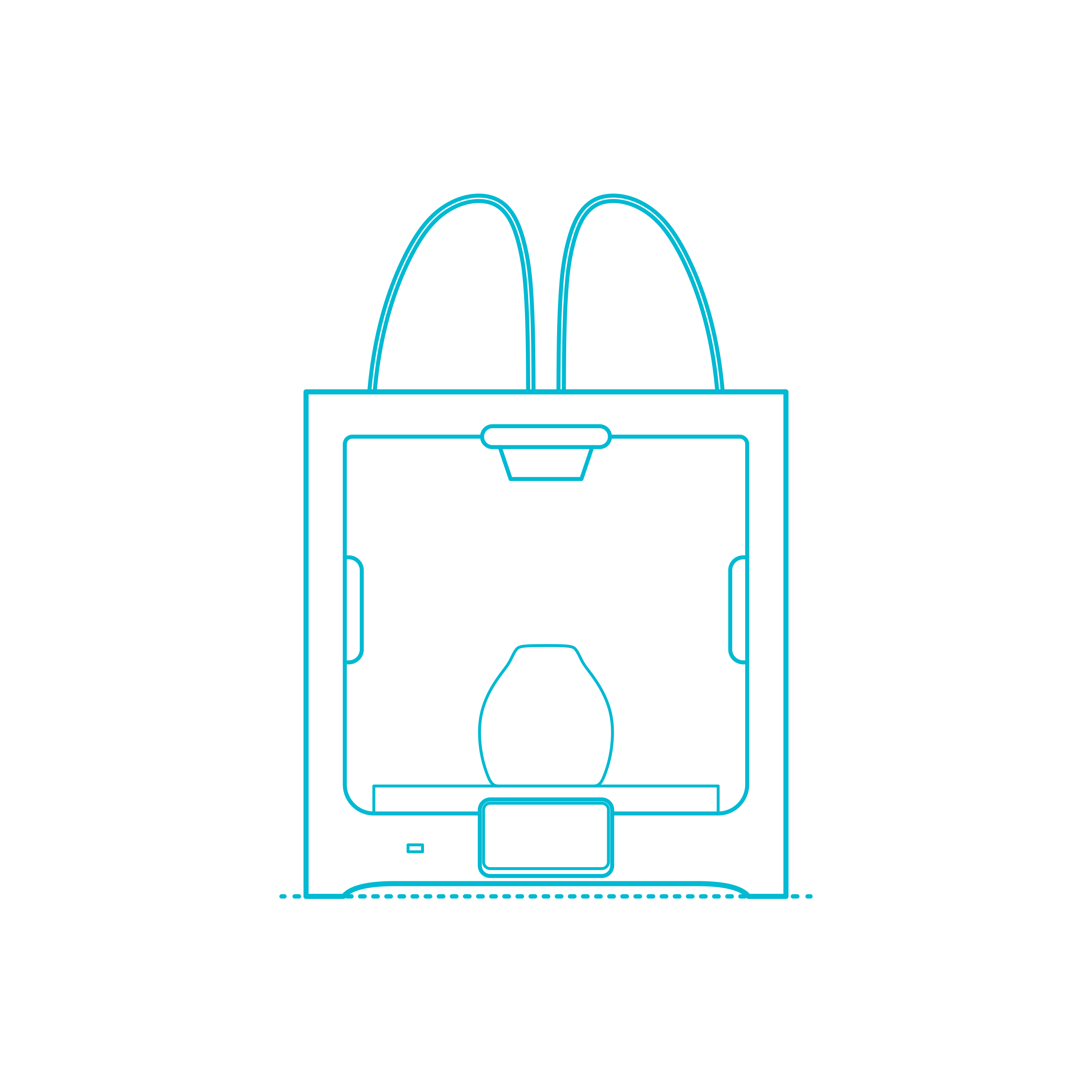 Digital 3D Printers Ultimaker S5 Realistic Technical Drawing Svg Vector Free Vectors